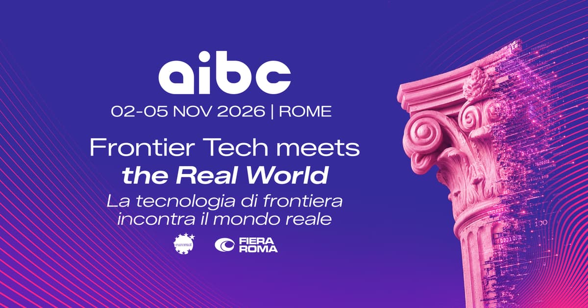 AIBC World 2026 countdown begins ahead of Rome’s frontier technology summit